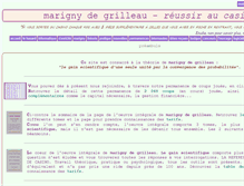 Tablet Screenshot of marigny-de-grilleau.com